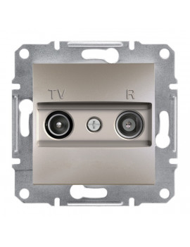Schneider EPH3300269 ASFORA átmenő/4 dB/bronz TV/R aljzat