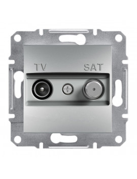 Schneider EPH3400261 ASFORA átmenő/4 dB/alumínium TV/SAT aljzat