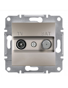 Schneider EPH3400269 ASFORA átmenő/4 dB/bronz TV/SAT aljzat