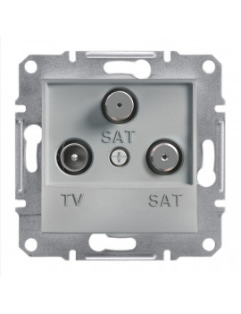 Schneider EPH3600161 ASFORA végzáró/1 dB/alumínium TV/SAT/SAT aljzat