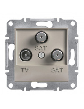 Schneider EPH3600169 ASFORA végzáró/1 dB/bronz TV/SAT/SAT aljzat