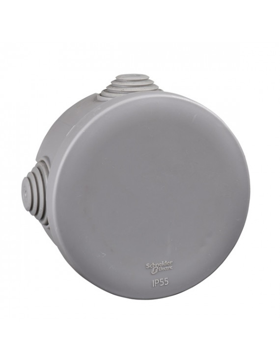 Schneider IMT35094 MUREVA 80x40mm/IP55 kerek szürke falon kívüli kötődoboz