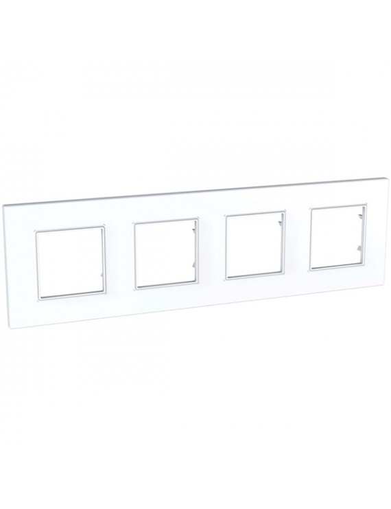 Schneider MGU2.708.18 Unica Quadro fehér négyes keret