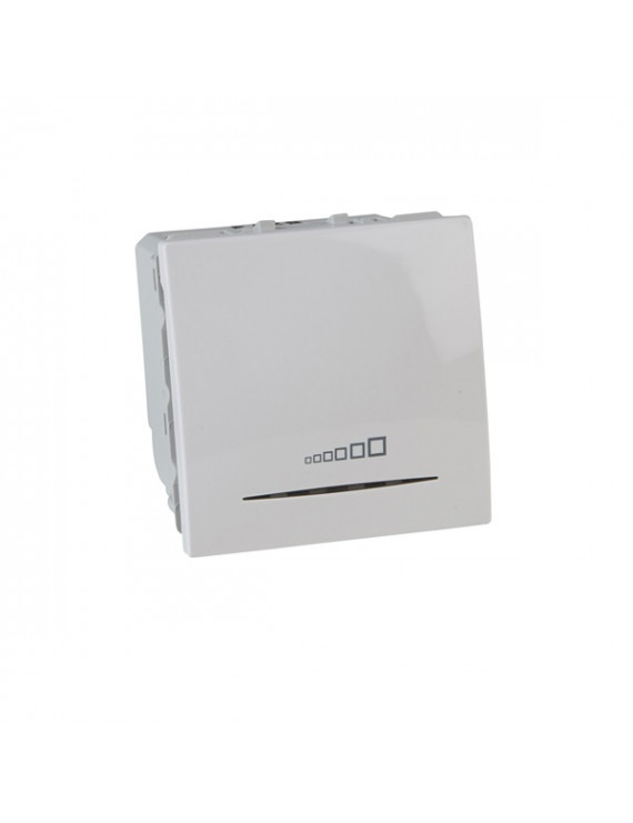 Schneider MGU3.515.18 Unica nyomógombos/rög.keret nélkül/2 modulos/20-350W/fehér Univerzális fényerőszabályzó