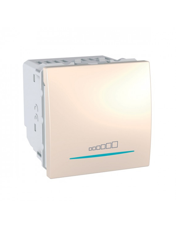 Schneider MGU3.515.25 Unica nyomógombos/rög.keret nélkül/2 modulos/20-350W/krém Univerzális fényerőszabályzó