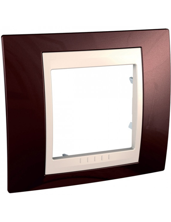 Schneider MGU6.002.551 Unica Plus krém betéttel terrakotta egyes keret