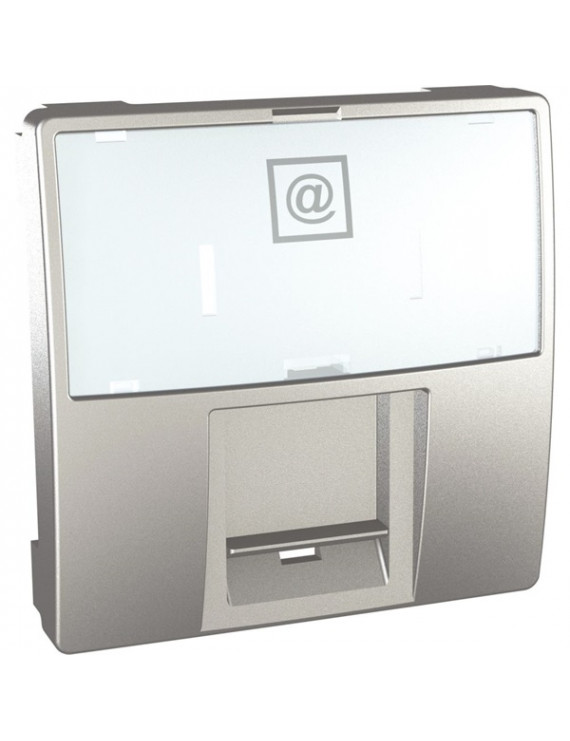 Schneider MGU9.460.30 Unica 1xRJ45/rög.keret nélkül/2 modulos/alumínium univerzális adapter