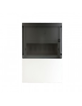 Schneider MIP12106S MINI PRAGMA 1x6 modul/PEN sín/füstszínű átlátszó ajtó/fehér falon kívüli kiselosztó