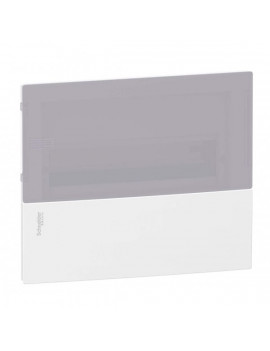 Schneider MIP22106T MINI PRAGMA 1x6 modul/PEN sín/tejüveg/átlátszó ajtó/fehér komplett süllyesztett kiselosztó