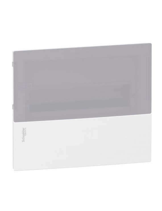 Schneider MIP22106T MINI PRAGMA 1x6 modul/PEN sín/tejüveg/átlátszó ajtó/fehér komplett süllyesztett kiselosztó