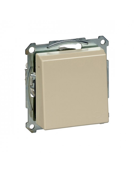 Schneider MTN2311-0344 MERTEN System-M csapófedéllel/rugós bekötés/16A/krém 2P+F csatlakozóaljzat