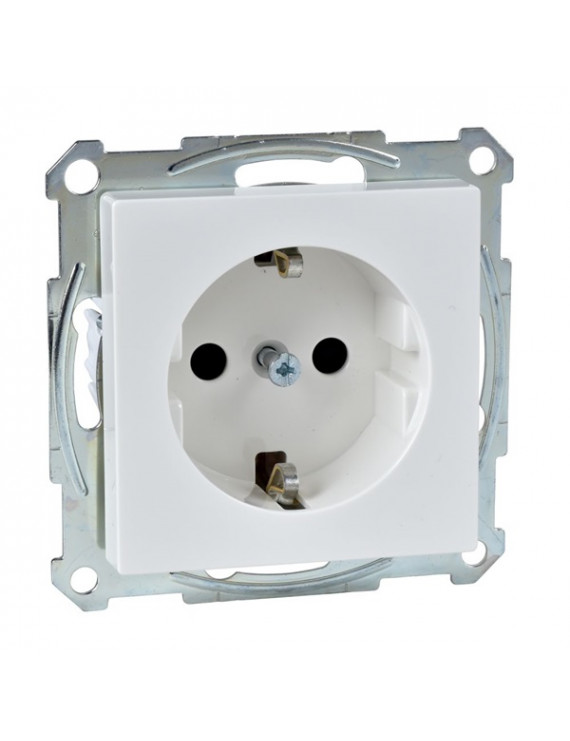 Schneider MTN2400-0319 MERTEN System-M GYV/csavaros bekötés/16A/polárfehér 2P+F csatlakozóaljzat