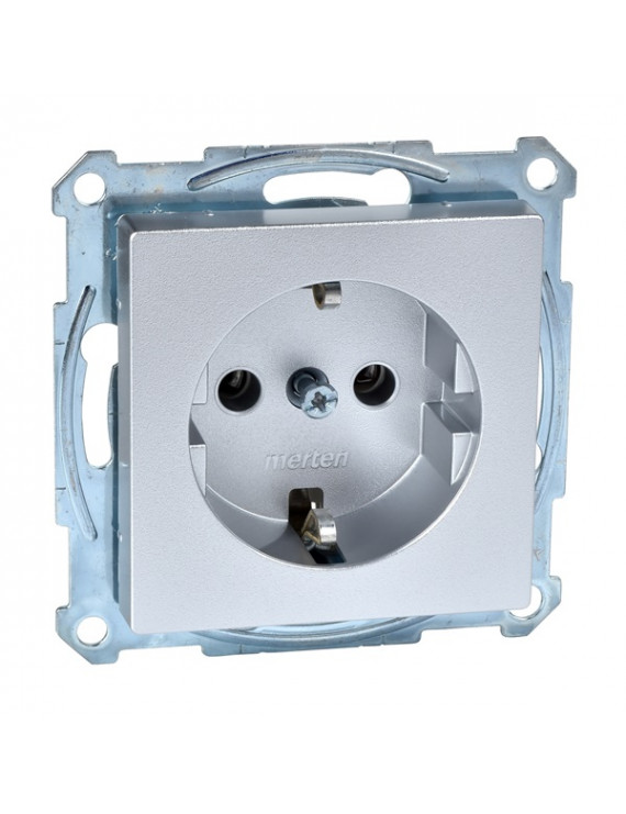Schneider MTN2401-0460 MERTEN System-M csavaros bekötés/16A/alumínium 2P+F csatlakozóaljzat