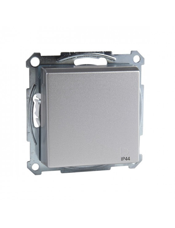 Schneider MTN2414-0460 MERTEN System-M GYV/csapófedéllel/csavaros bekötés/16A/alumínium IP44 2P+F csatlakozóaljzat