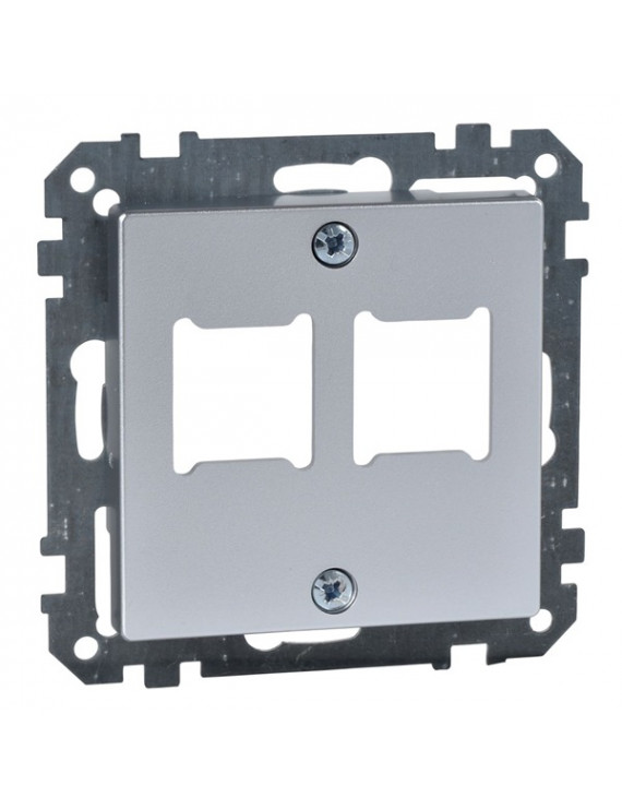 Schneider MTN291260 MERTEN System-M Lexcom betétekhez/alumínium 2xRJ45 adapter