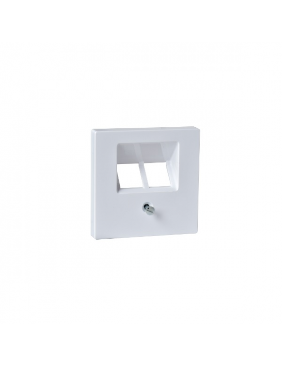 Schneider MTN296125 MERTEN System-M 2xRJ45 aljzathoz/döntött/aktívfehér fedlap