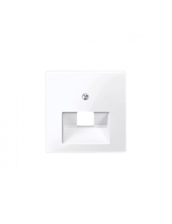 Schneider MTN296225 MERTEN System-M 1xRJ45 aljzathoz/döntött/aktívfehér fedlap