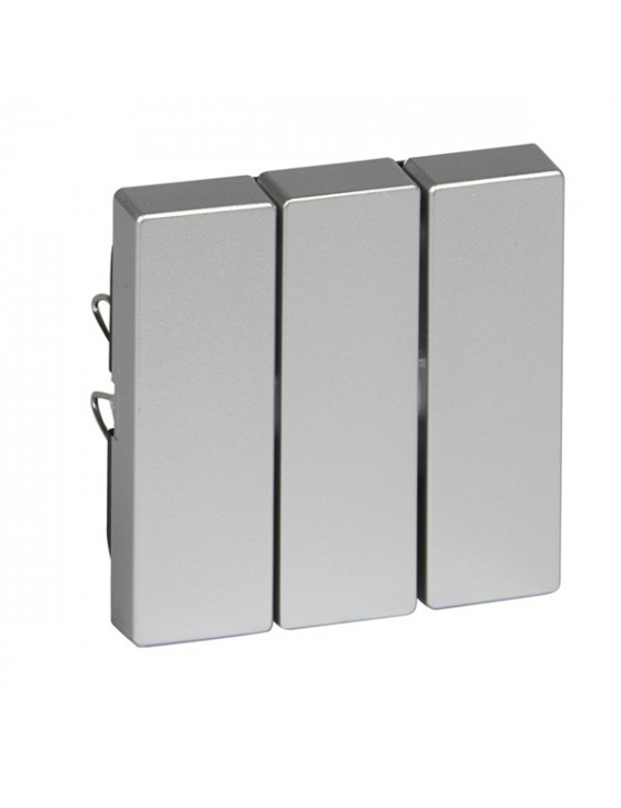 Schneider MTN311960 MERTEN System-M alumínium hármas billentyű