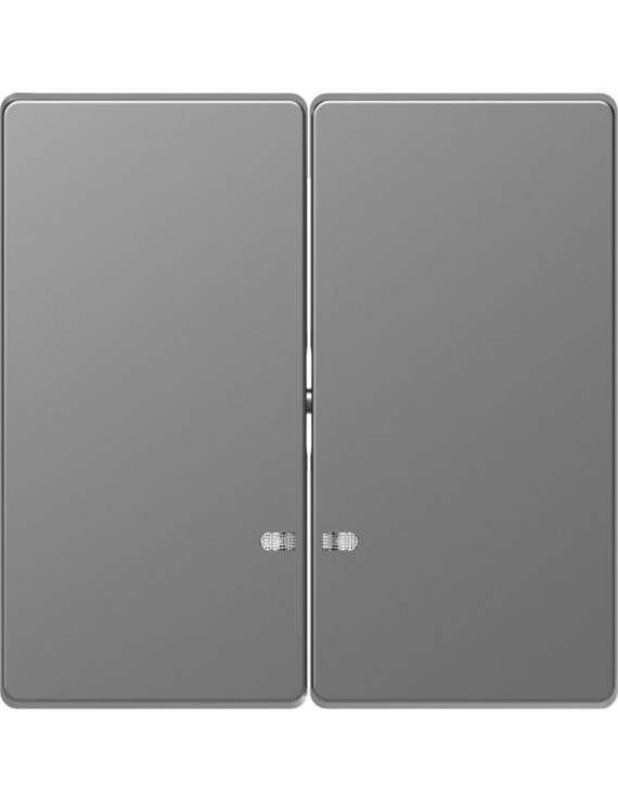 Schneider MTN3420-6036 MERTEN D-Life fényjelzős funkciókhoz/acél dupla billentyű
