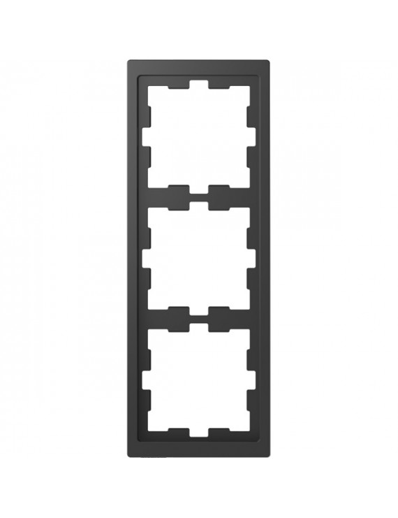 Schneider MTN4030-6534 MERTEN D-Life antracit hármas keret