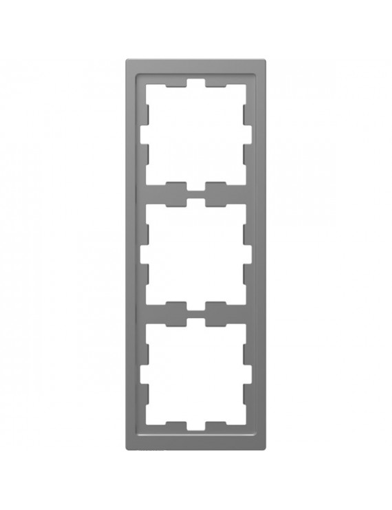 Schneider MTN4030-6536 MERTEN D-Life acél hármas keret