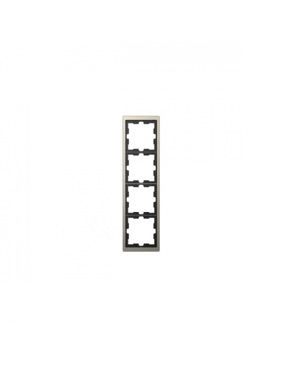 Schneider MTN4040-6550 MERTEN D-Life nikkel négyes keret