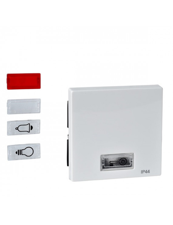 Schneider MTN432719 MERTEN System-M szimbólumokhoz polárfehér IP44-es billentyű