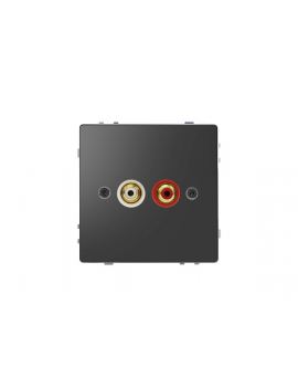 Schneider MTN4350-6034 MERTEN D-Life antracit RCA audio-video csatlakozóaljzat