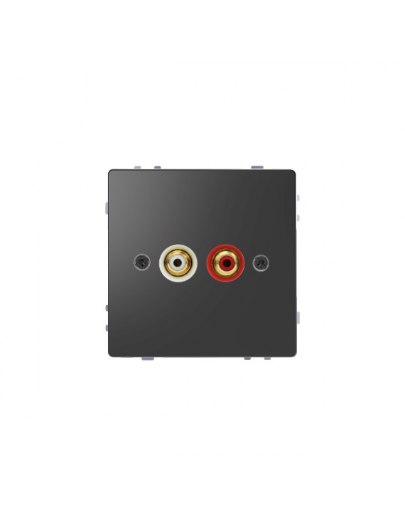 Schneider MTN4350-6034 MERTEN D-Life antracit RCA audio-video csatlakozóaljzat