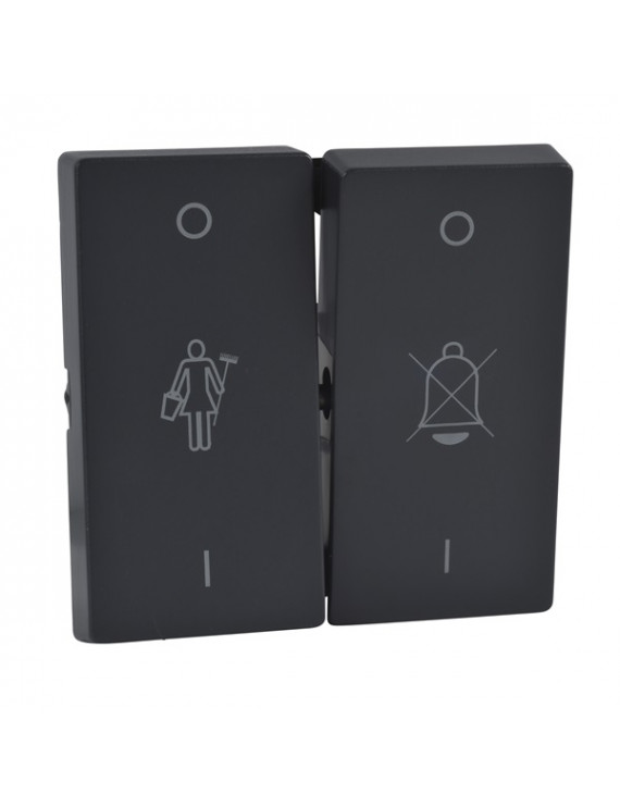Schneider MTN435614 MERTEN System-M szállodai funkciókhoz/antracit dupla billentyű