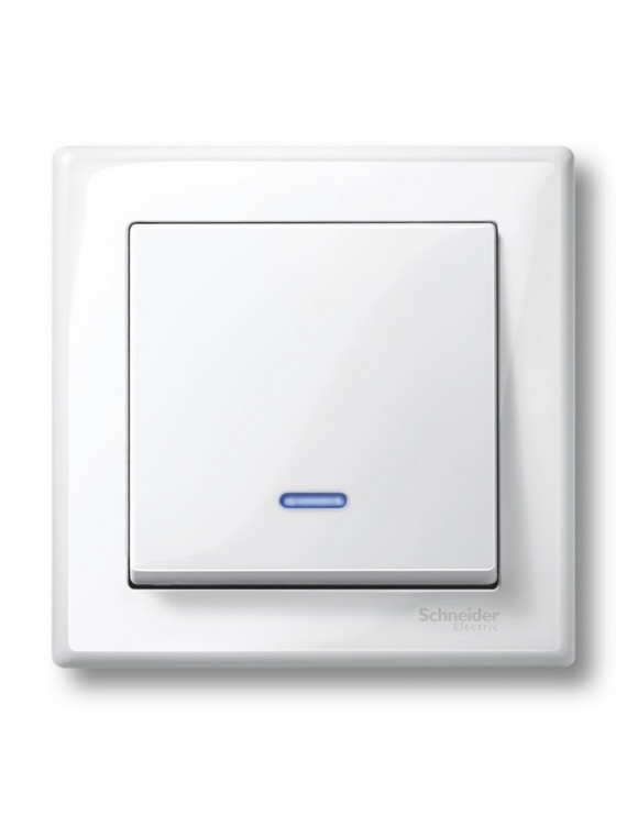 Schneider MTN436019 MERTEN System-M fényjelzős funkciókhoz/polárfehér billentyű