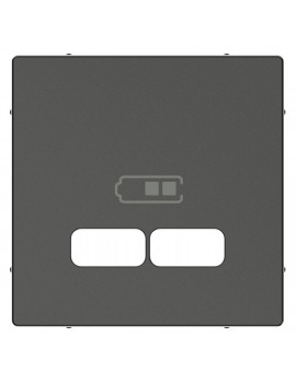 Schneider MTN4367-0414 MERTEN System-M antracit USB töltő burkolat