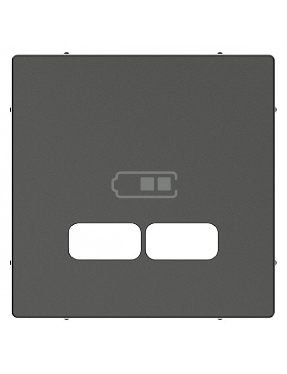 Schneider MTN4367-0414 MERTEN System-M antracit USB töltő burkolat
