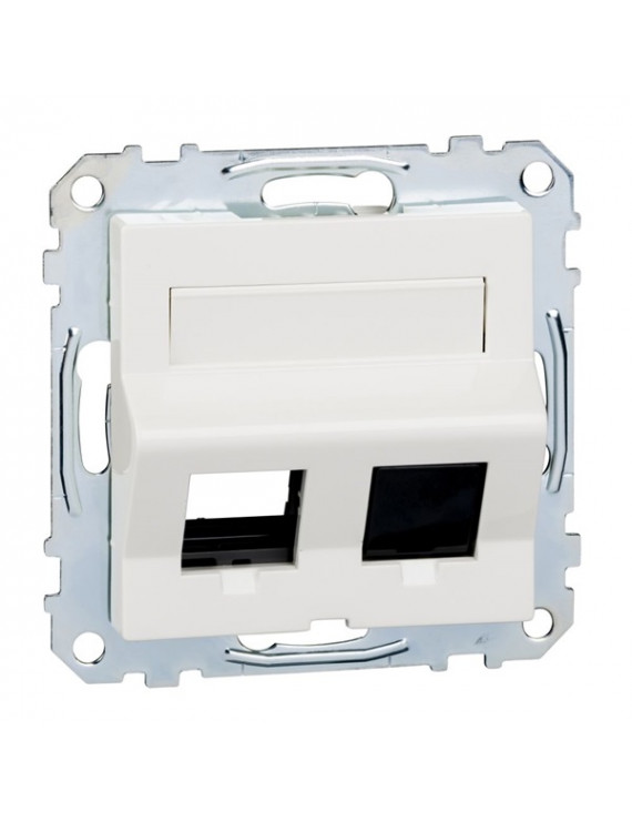Schneider MTN4568-0319 MERTEN System-M Keystone betétekhez/feliratozható/polárfehér RJ45 adapter