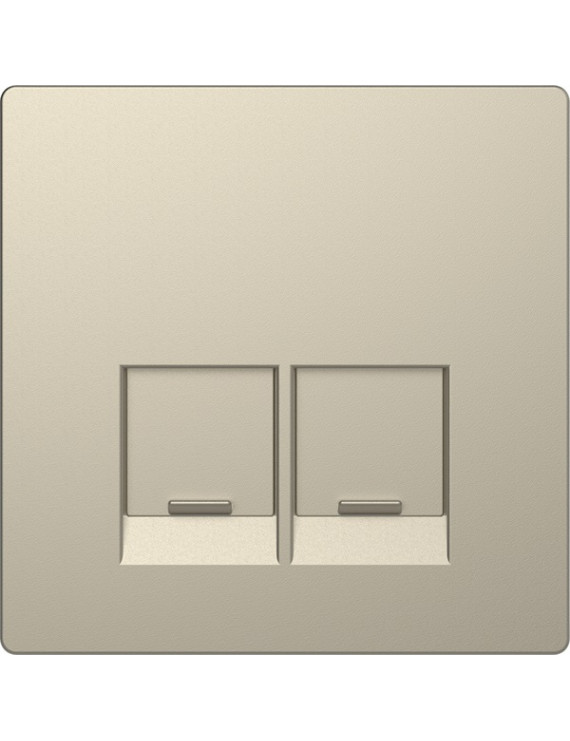 Schneider MTN4572-6033 MERTEN D-Life 2xRJ45 aljzathoz szahara fedlap