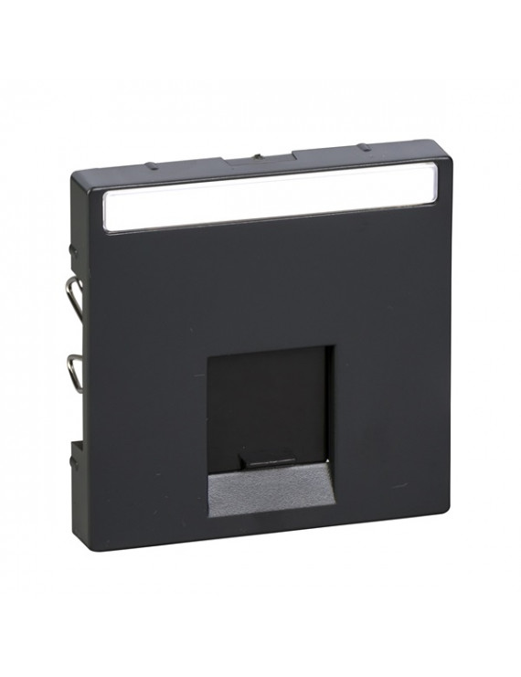 Schneider MTN465814 MERTEN System-M 1xRJ45 aljzathoz/antracit fedlap