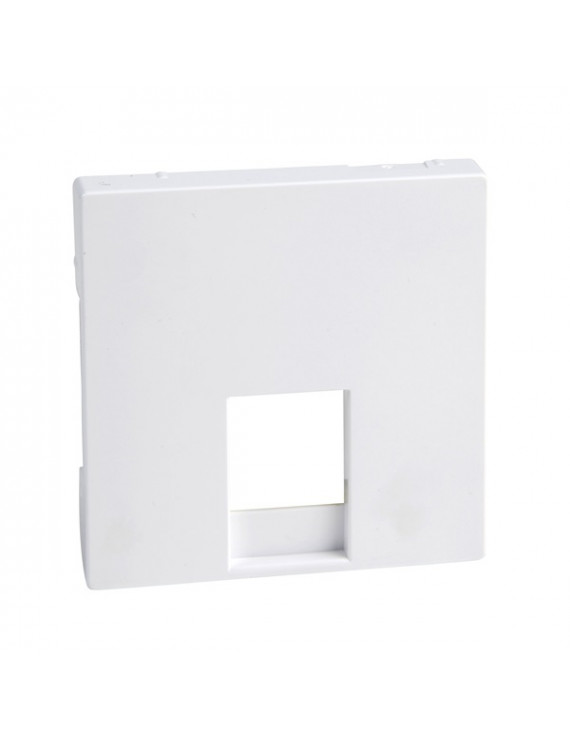Schneider MTN469625 MERTEN System-M RJ11/RJ12 aljzatokhoz/aktív fehér, antibakteriális fedlap
