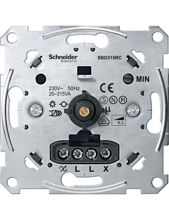 Schneider MTN5136-0000 MERTEN kapacitív terhelésekhez/20-315 W forgatógombos fényerőszabályzó