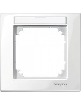Schneider MTN514119 MERTEN M-Plan feliratozható polárfehér egyes keret