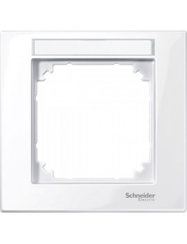 Schneider MTN514125 MERTEN M-Plan feliratozható aktív fehér egyes keret