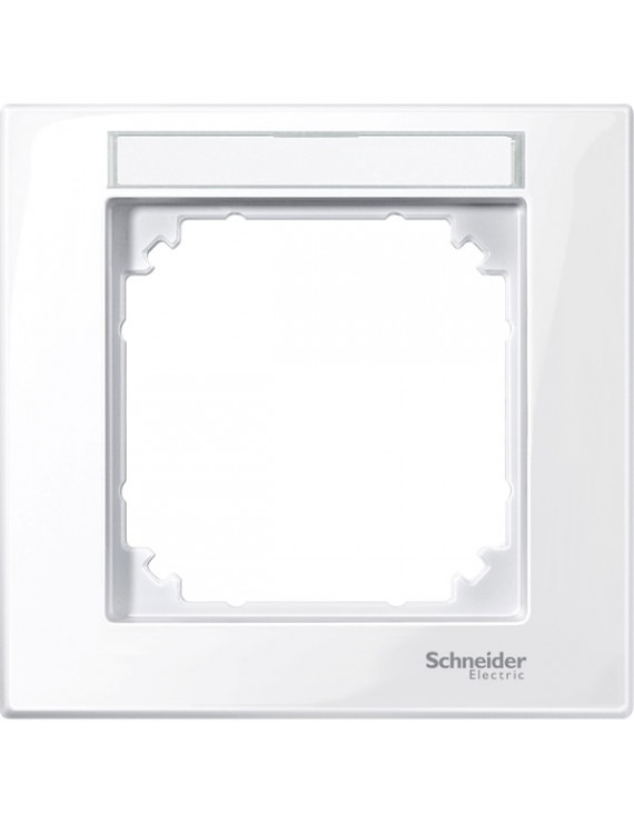 Schneider MTN514125 MERTEN M-Plan feliratozható aktív fehér egyes keret