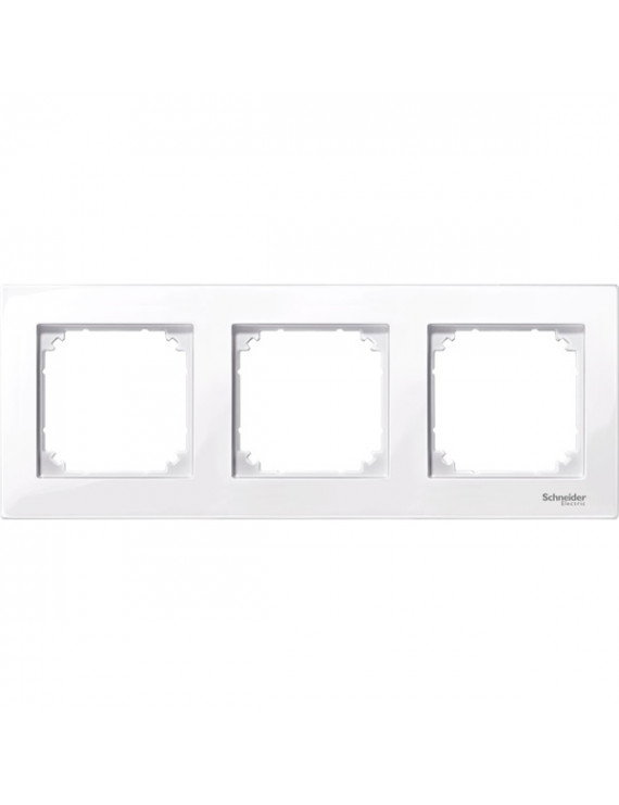Schneider MTN515325 MERTEN M-Plan aktív fehér hármas keret