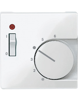 Schneider MTN534819 MERTEN System-M kapcsolós termosztátokhoz/polárfehér fedlap