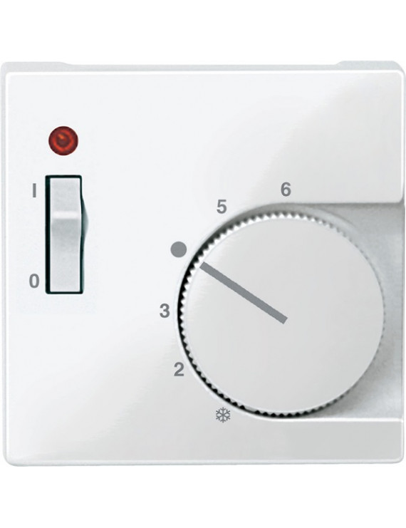 Schneider MTN534819 MERTEN System-M kapcsolós termosztátokhoz/polárfehér fedlap