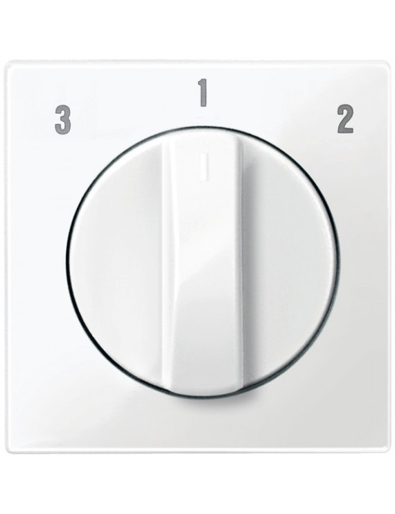 Schneider MTN567319 MERTEN System-M forgatógombos ventilátor kapcsolóhoz/polárfehér fedlap