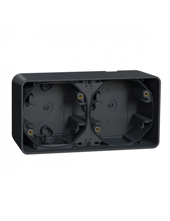 Schneider MUR37914 MUREVA Styl vízszintes/antracitszürke kettes kiemelő doboz