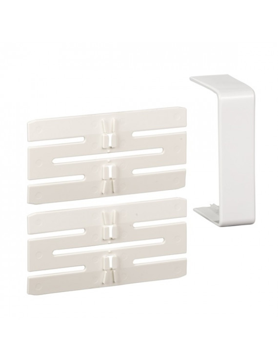 Schneider OPTILINE 45 75x55mm műanyag/polárfehér 2 toldó+takaróelem