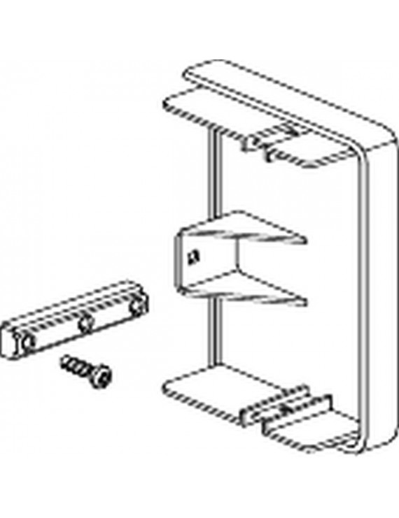 Schneider OPTILINE 70 120x55mm alumínium/szürke végzáró