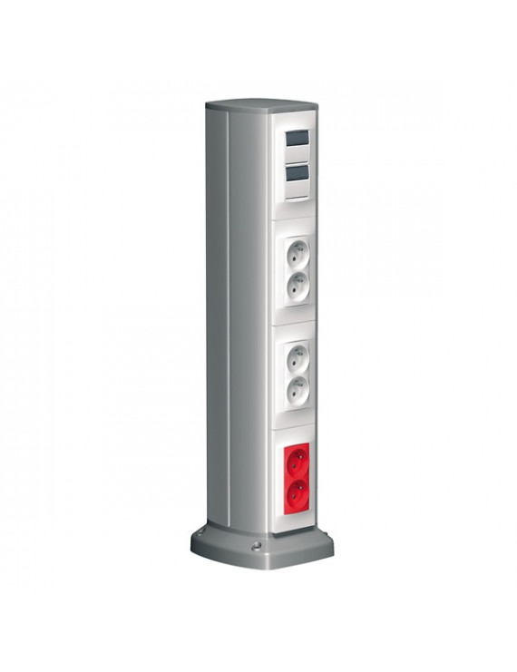 Schneider OPTILINE 70 kétoldalas/8 modul/eloxált/alumínium minioszlop