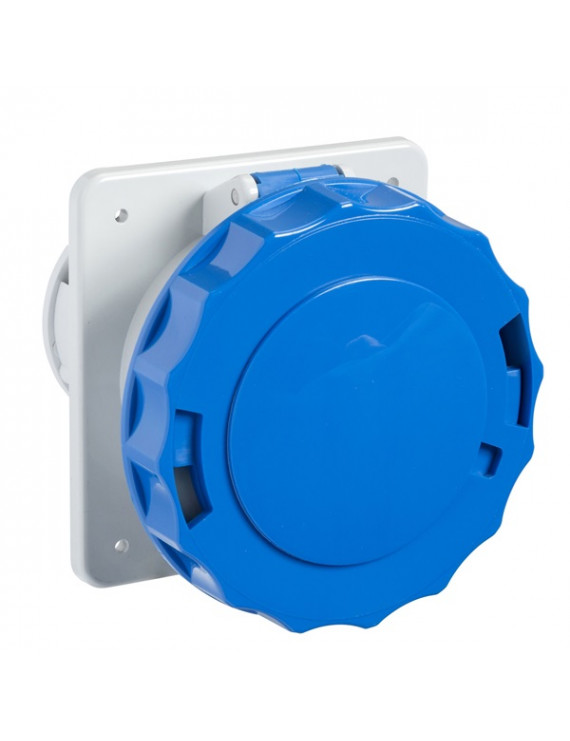 Schneider PKF32G723 PRATIKA 2P+F/6h/32A/250V/IP67/csavaros/panelre szerelhető egyenes aljzat